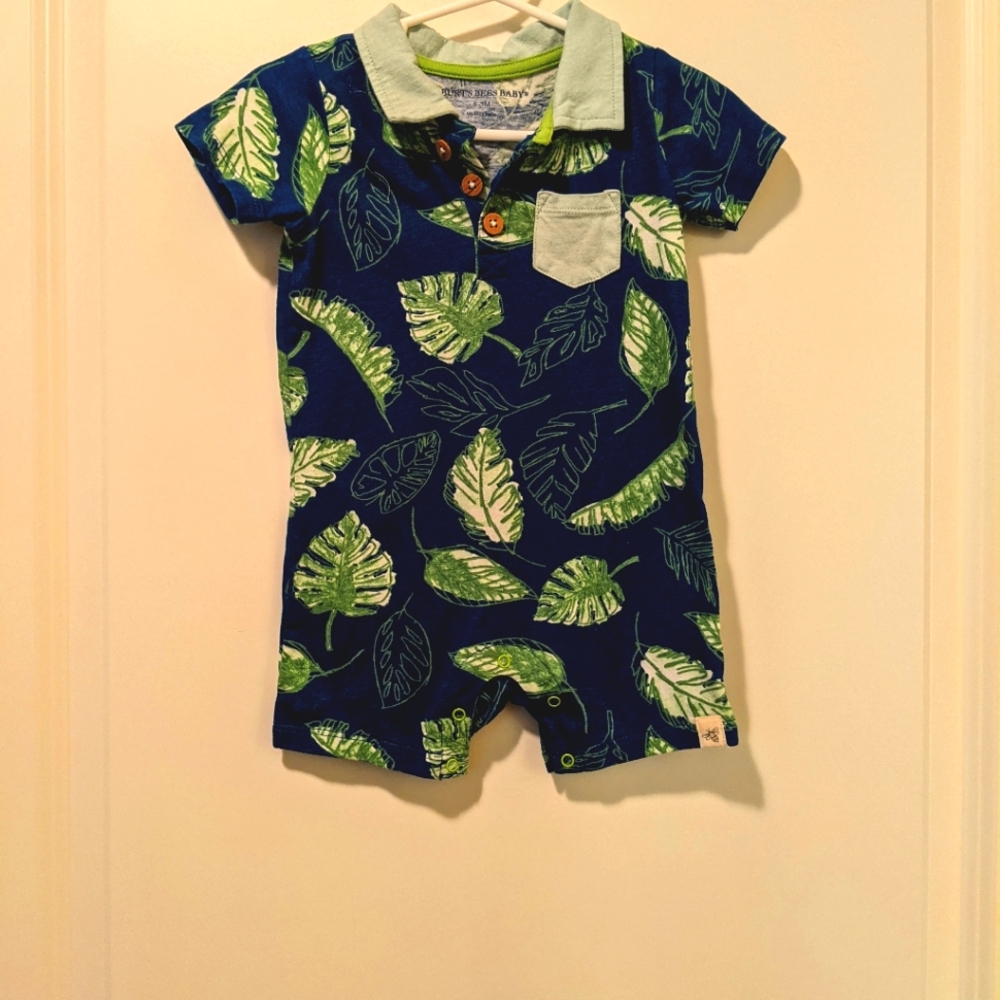Burt's Bee Baby Romper, 6-9 Months